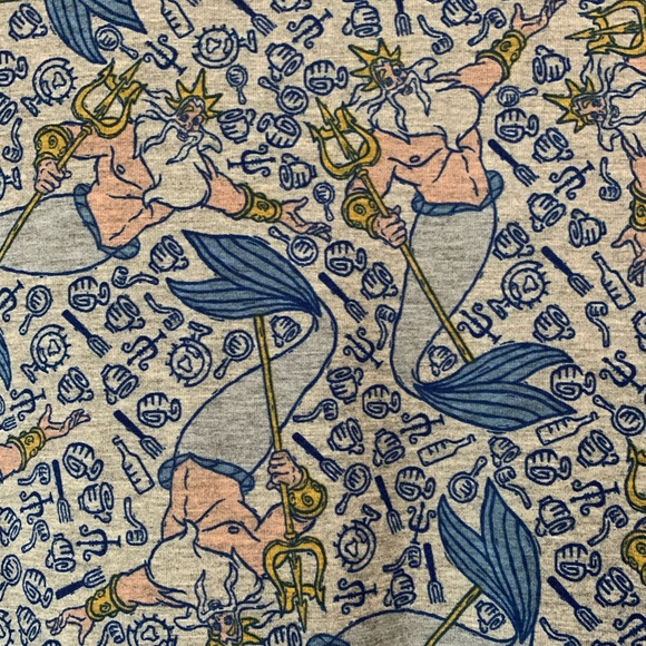 Lularoe Irma in blue Triton print - Picture 2 of 4